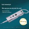 Portable Multi-functional SIM Card Ejector Tool Keychain