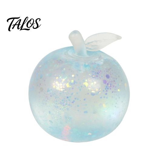 Stress Relief Toys for Adults Kids Maltose Glitter Apple Squeeze Ball, Soft TPR Slow Rising Fidget Creative Birthday Gifts Girls Toy Anxiety