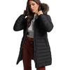 Fuji Coat Mid Length Polyester Black