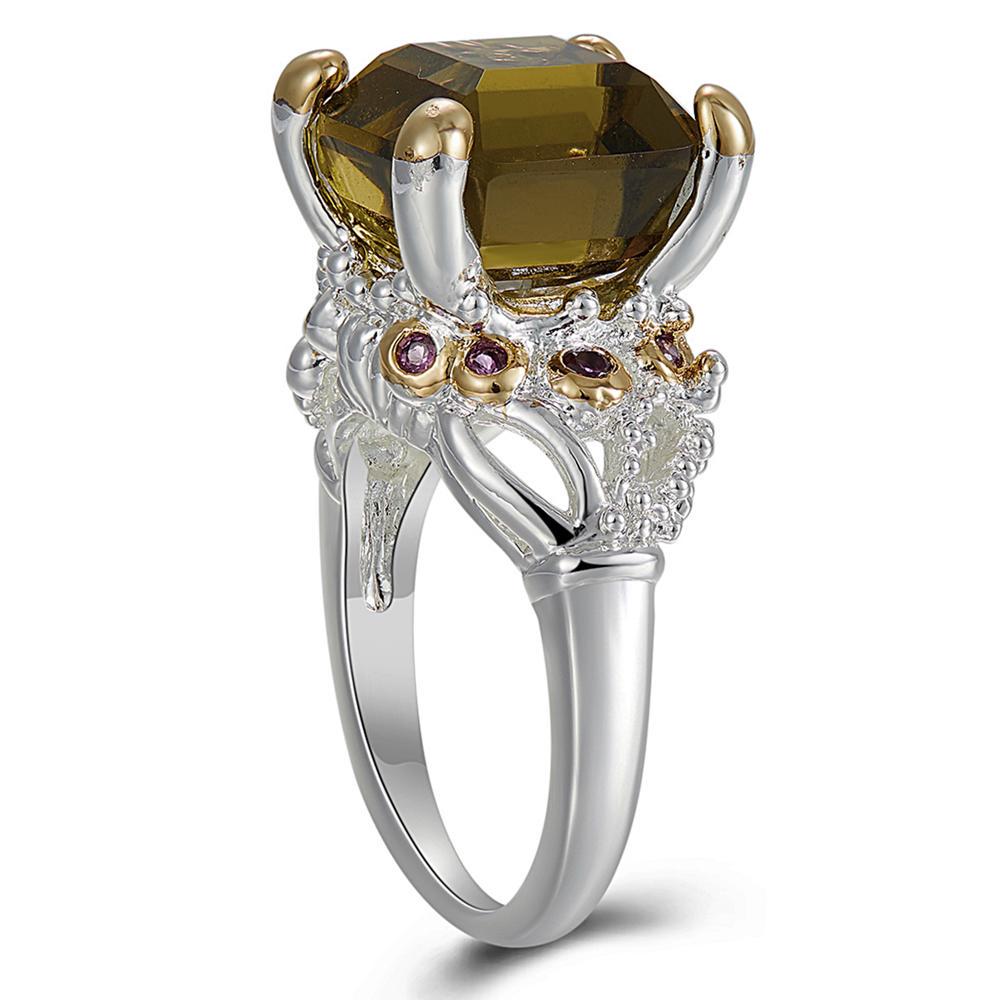 

Dreamcarnival1989 кольцо с камнем 7 светло-коричневого