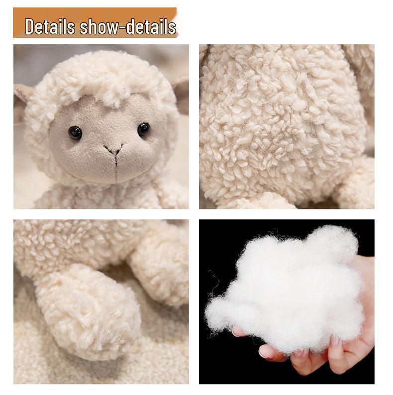 Cute Lamb Wool Plush Toy - Soothing Doll & Charming Companion for Girls