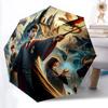 1pc Harry Potter Automatic Folding Umbrella - Compact 8-Rib Design, Durable Plastic & Iron, Perfect Gift for Friends & Family, Outdoor Umbrella, Fashi