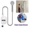 Hot Water Shower Electric Heater 33x12.5cm 50HZ White Easy To Install Mini Body Safety Heater US 110V/EU UK 220V