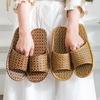Sandali Unisex Intrecciati in Bambù - Pantofole da Interno in Rattan e Erba per Coppie