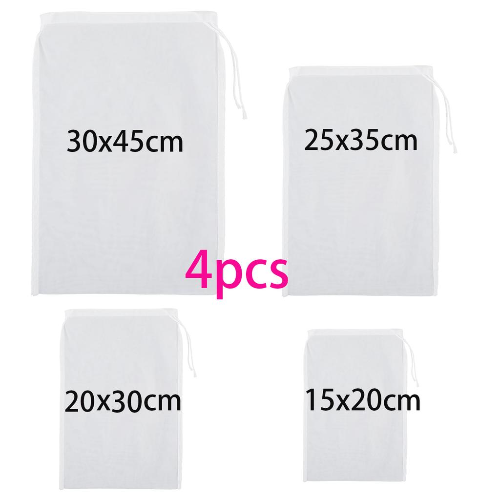 Nut Bag Strainer 100 Mesh Cheese Cloth Reusable Filter Bag for Straining Fruit Juice Food Strainer for Coffee Tofu Cheesecloth