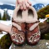 Women's Snow Boots Autumn New Plush Inner Lining Women's Cloth Shoes Retro National Style Low Heel Embroidered Boots Shoes