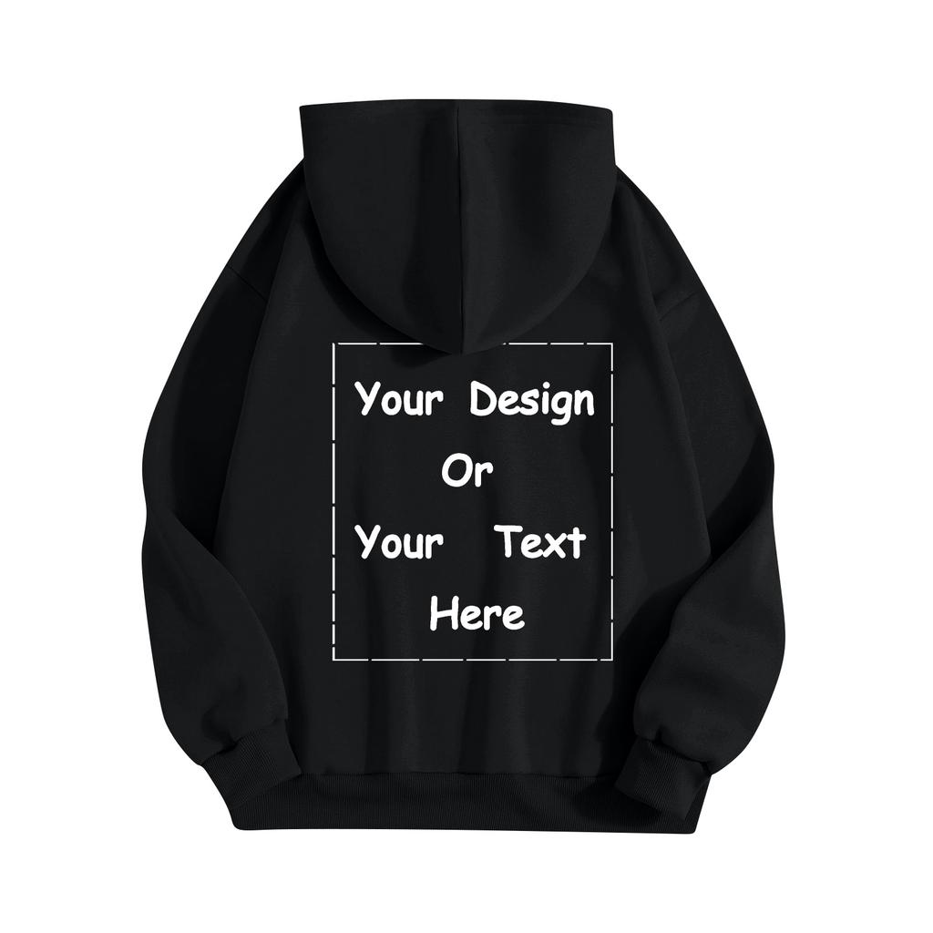 Custom Unisex Color Pullover Hoodie with Pocket and, Loose Fit for Sports and Casual Wear