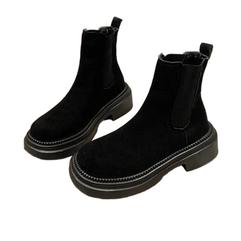 Chelsea Boots Autumn and Winter New Thick-soled Martin Boots Frosted Leather Short Boots