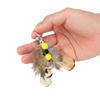 5pcs/10pcs Artificial Insect Cat Teaser Stick Accessories Brown Feather Replacement Head Kitten Pet Toy Wand