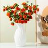 Drop-Proof Twisted 3D Vertical Vase Plastic Floral Display Vase Decorative Vase  Fireplace Shelf