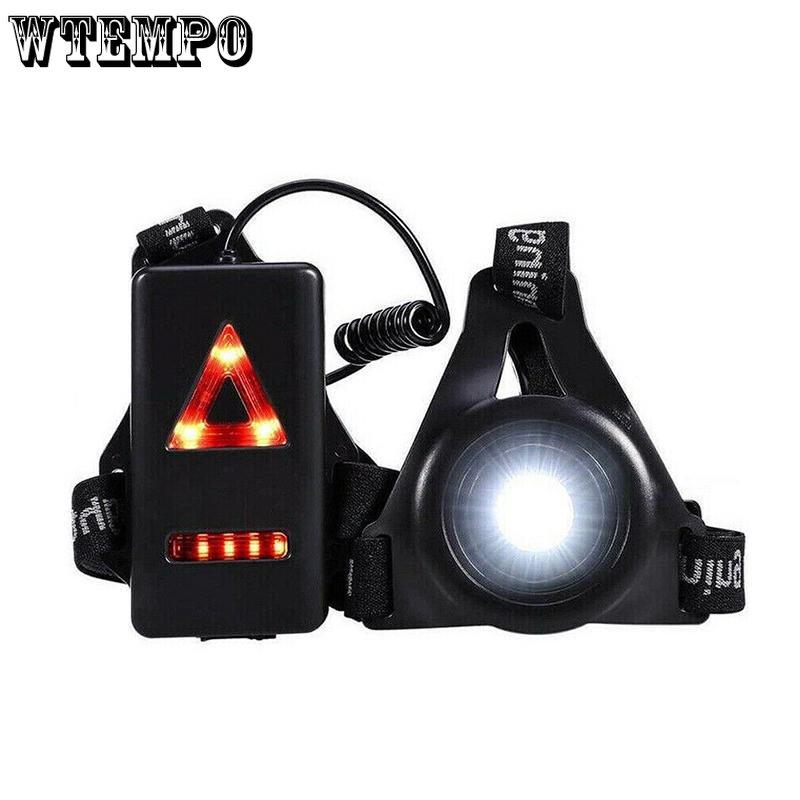 2PCS Outdoor Exercise Lighting Lamp USB Charging Chest Lamp Riding Lamp Mountain Climbing Camping Lamp Night Running Lamp