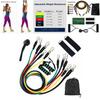 Vielseitiges 11-teiliges/Set Widerstandsbänder Übungs-Gummischläuche für Heim-Fitnessstudio-Training