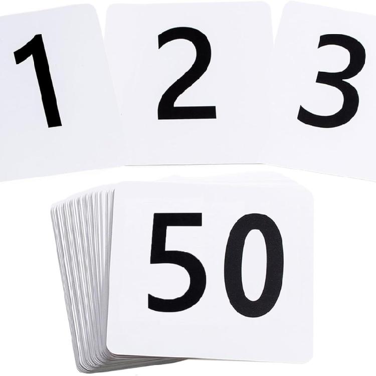 Portable Double Sided Seats Number Cards Place Card for Conferences and Banquets Elegant Wedding Table Numbers