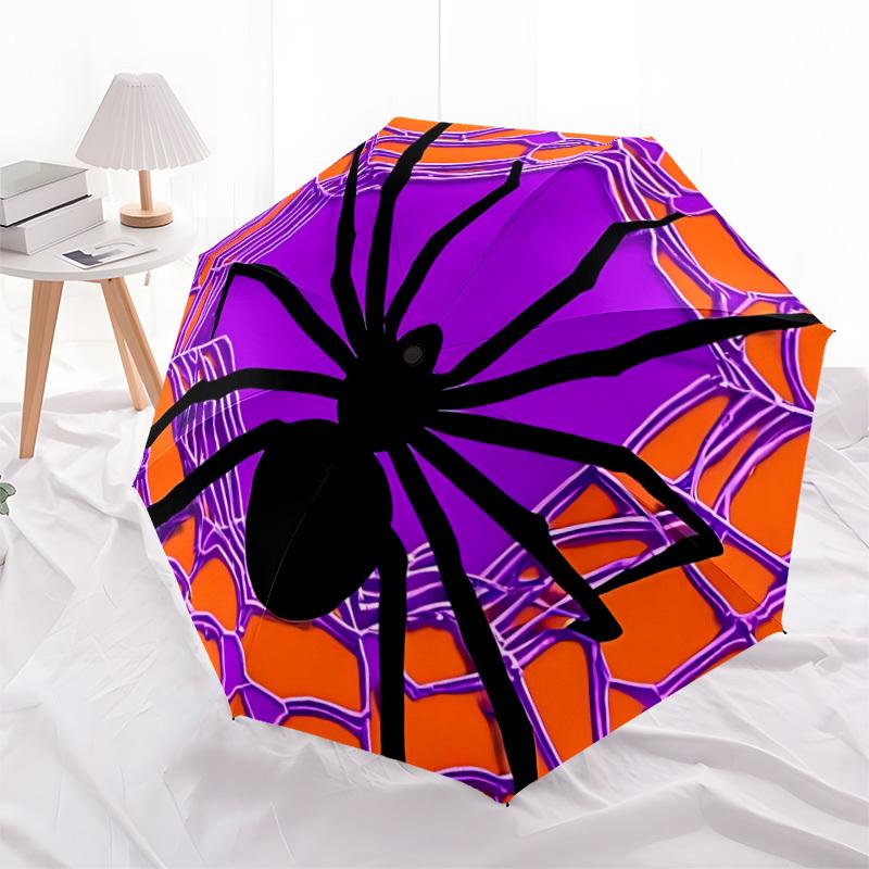 1pc Spider Web Automatic Open/Close Umbrella Compact Folding Umbrella, All-Season Portable Umbrella for Women/Men F1124114