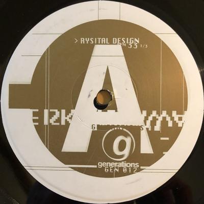 12inch Record KEISKE YUZAWA - Rysital Design GEN012 Generations 1997 Belgium Dance & Electronica Used