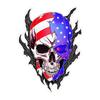 Mdikawe Skull Car Window Sticker,Skeleton Head Sticker,Skeleton Head Decal for Truck Window - American