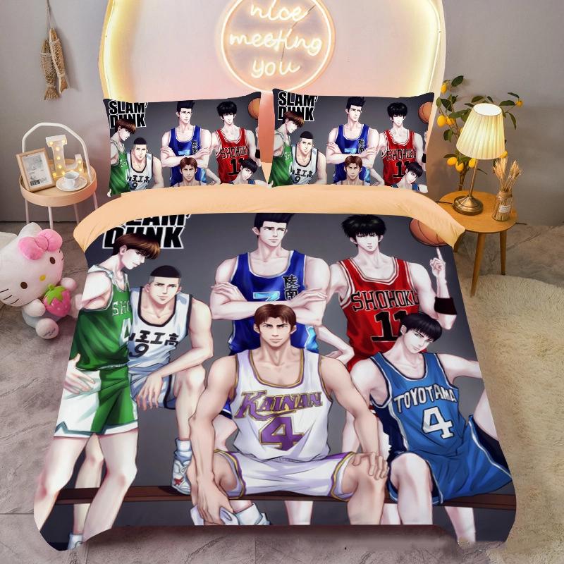 Anime SLAM DUNK duvet covers young boys Beding Sets 3D Printed duvet cover pilowcases Rom Decor Home Soft Nice