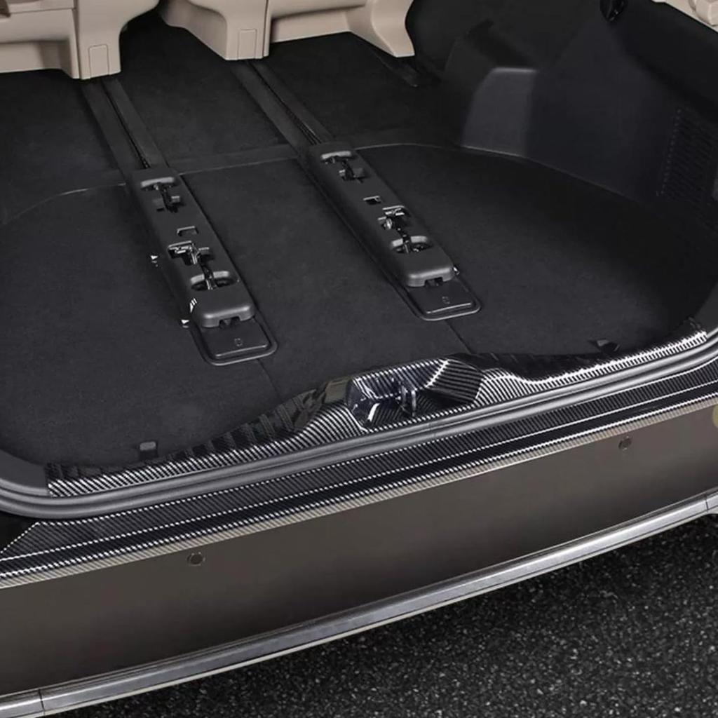 Hyorabyn Carbon Fiber Trunk Protector Rear Bumper Side Step ABS Custom Interior Parts for the New Alphard 40 Series and New Vellfire 40 Series