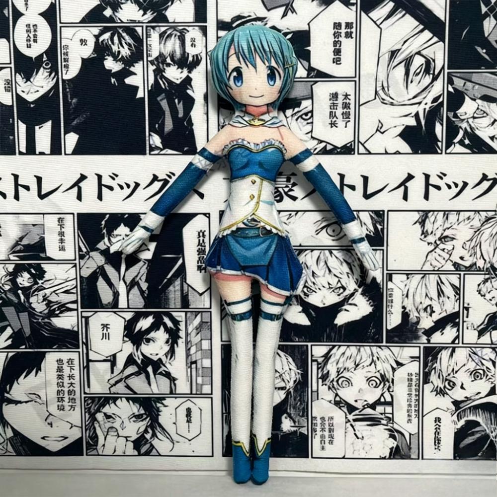 Homura Akemi Madoka Kaname Puella Magi Madoka Magica 28Cm Abstract Buigbare Pluche Pop Grappig Cadeau Voor Vrienden 28CM
