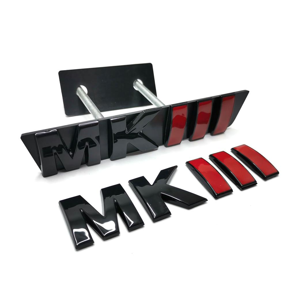 MKIII Tailgate Trunk Rear Car Emblems Letters MK 3 Grill Outlet Auto Badges Golf 3 Accessories