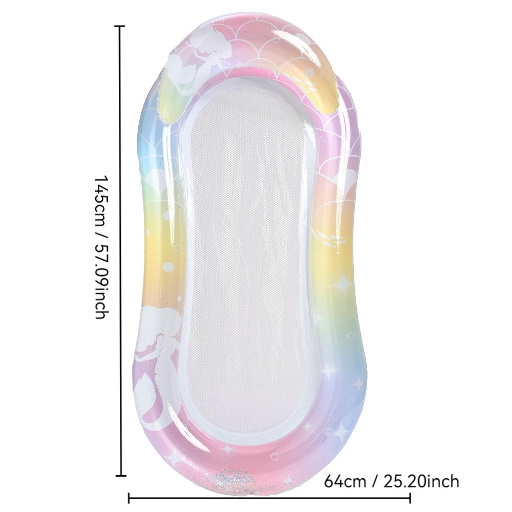 1PC Inflatable Water Hammock - Floating Bed, Swim Ring Tube, Pool Mattress, Beach Lounger Chair for Summertime Beach Outdoor
