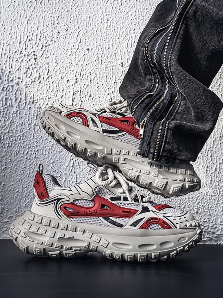 Mesh Upper Male Sports Shoes Cushioned Insole Thick Platform Simple All Brands Without Leather Unisex Jump Men's Casual Sneakers