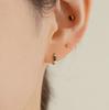Lunne 14K Baguette Cut Cubic One-Touch Earrings (14K Gold) A09