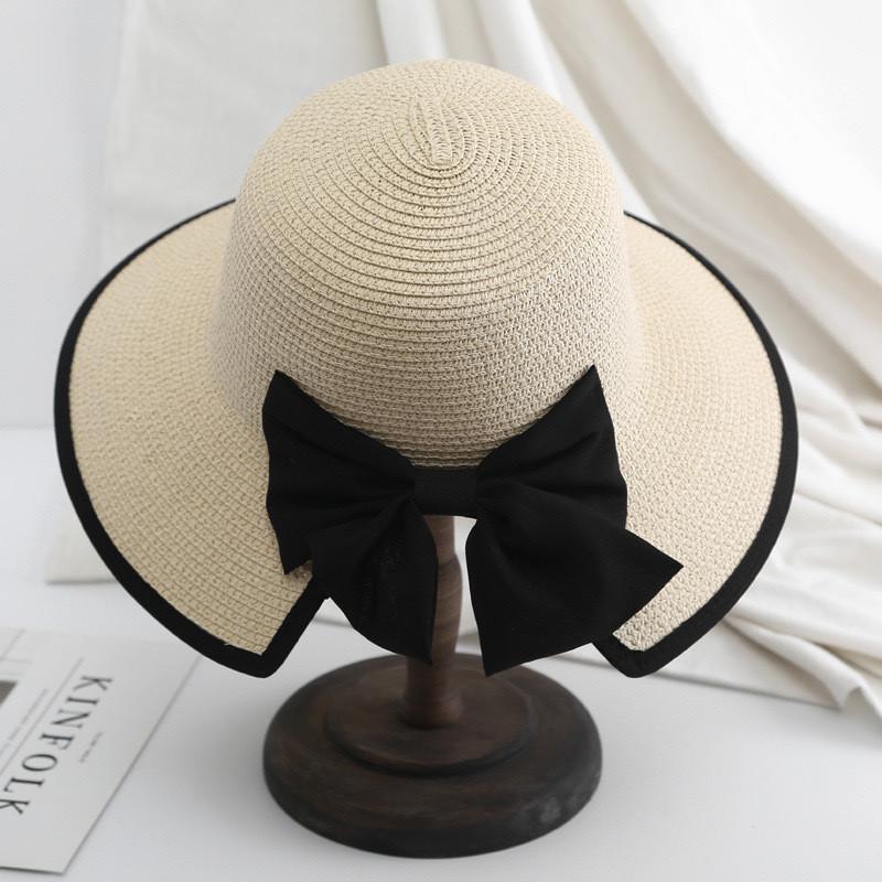 Summer Straw Hat For Women Wide Brim Sun Protection Breathable Outdoor Fashion Hat