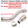 For Honda CBR650 CBR650R CB650R 2019 - 2021 2022 CB 650F CBR650F 2014 - 2018 Motorcycle Exhaust Escape 61mm Muffler Link Pipe