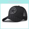 Star Pattern Cotton Baseball Hats With Curved Visor Windproof For Daily Cap