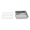 Stainless Steel Cake and Cookie Pan Set with Practical Cooling Rack Feature