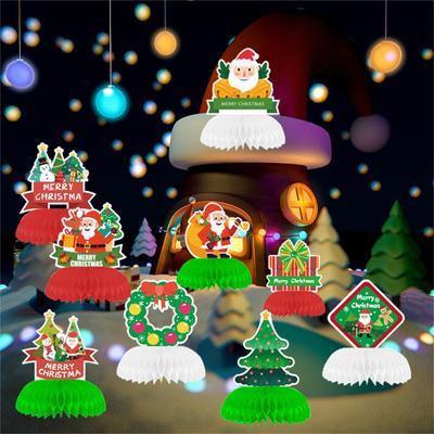 Weihnachts-Waben-Dekorationen, Themenparty-Dekorationen, Requisiten, Hängende Dekorationen für den Weihnachtsmann