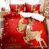 3D Christmas Quilt Cover Bedding Set Duvet Comforter Pillow Case Bed Linens Twin Queen King Double Full Single 3PCS 2PCS Bedroom