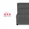 Fold-out Armchair for Sleeping KIMO Container Family Furniture Hunter Dark Grey