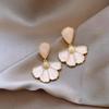 Simple high-end design niche temperament stud earrings women's light luxury fashion personalized earrings exquisite versatile sweet cool earrings