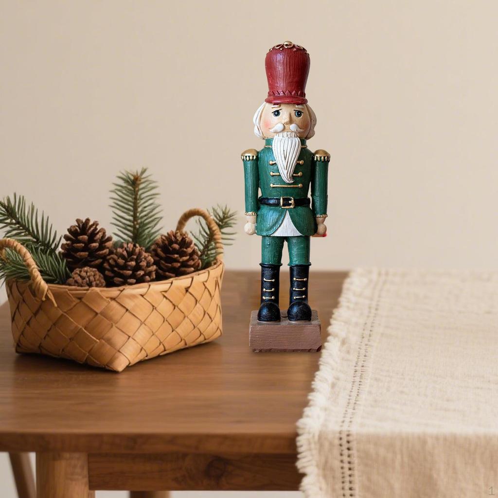 Weihnachts-Nussknacker-Figur Dekorative Tischfigur Handwerk Foto-Requisiten Harz-Ornament