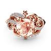 Rose Gold Plated Diamond Rings for Women Elegant European American Jewelry