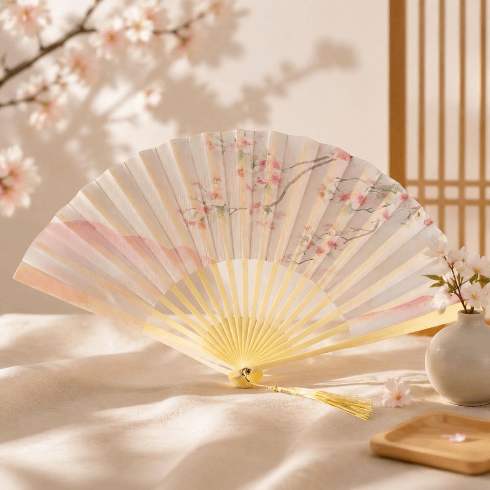 Chinese Style Hand Fan Collapsible Dance Fan Portable Folding Handheld Fan  Party