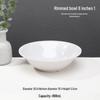 A5 White Melamine High-Temperature-Resistant Noodle and Soup Bowl, Ramen Bowl, Rice Noodle Roll Plate, Vegetable Plate.