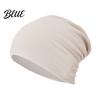 Windproof Spring And Autumn Headwear Slouchy Hip-Hop Hat Solid Color Soft Chemo Headwear Breathable Fabric Sun Protection Hat Lightweight Cancer Cap