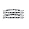 4pcs Aluminum Car Wheels Rims Badges Stickers Decals For  kcpn5 Sline A3 A4 A4L A5 B3 B4 B5 B6 B7 B8 RS3 Quattro C5 C6 C7 A1 Q7 Q6