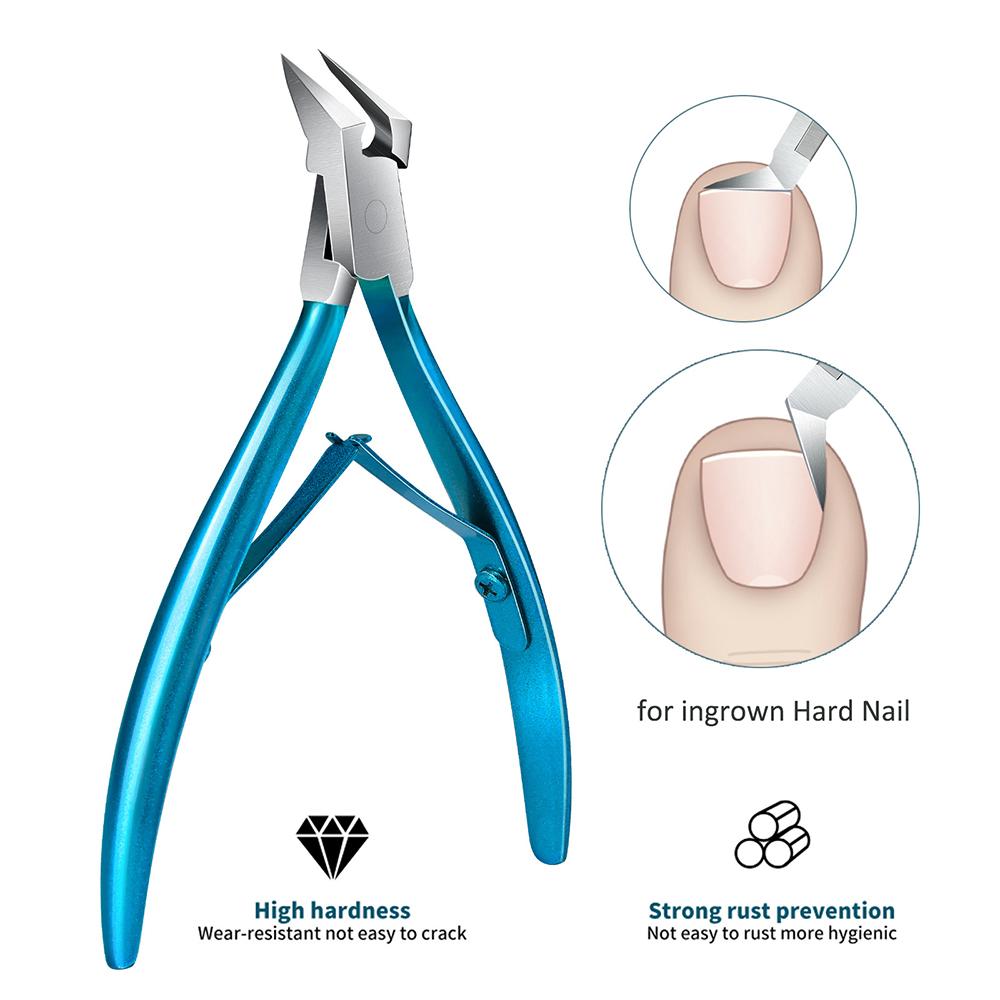 Nouveau coupe-ongles d'orteil pour ongles incarnés ou épais Tondeuse Pince à ongles d'orteil professionnelle pour podologue en acier inoxydable