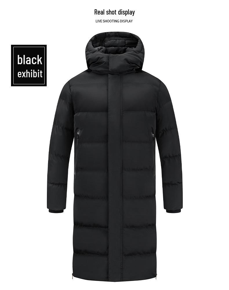 2025 Winter Long Over-the-Knee Couple's Sports Cotton Coat - Warm, Casual, Cold-Protection