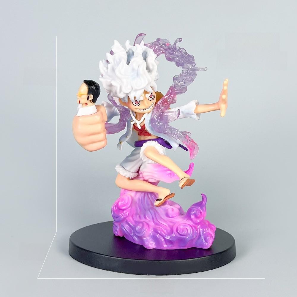 One Piece Luffy Pvc Figure With Sun God Theme And Hand Grip For Desk Decor And Gift Use