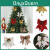 Festive Christmas Butterfly Bow Accent Foam Material Multiple Colors