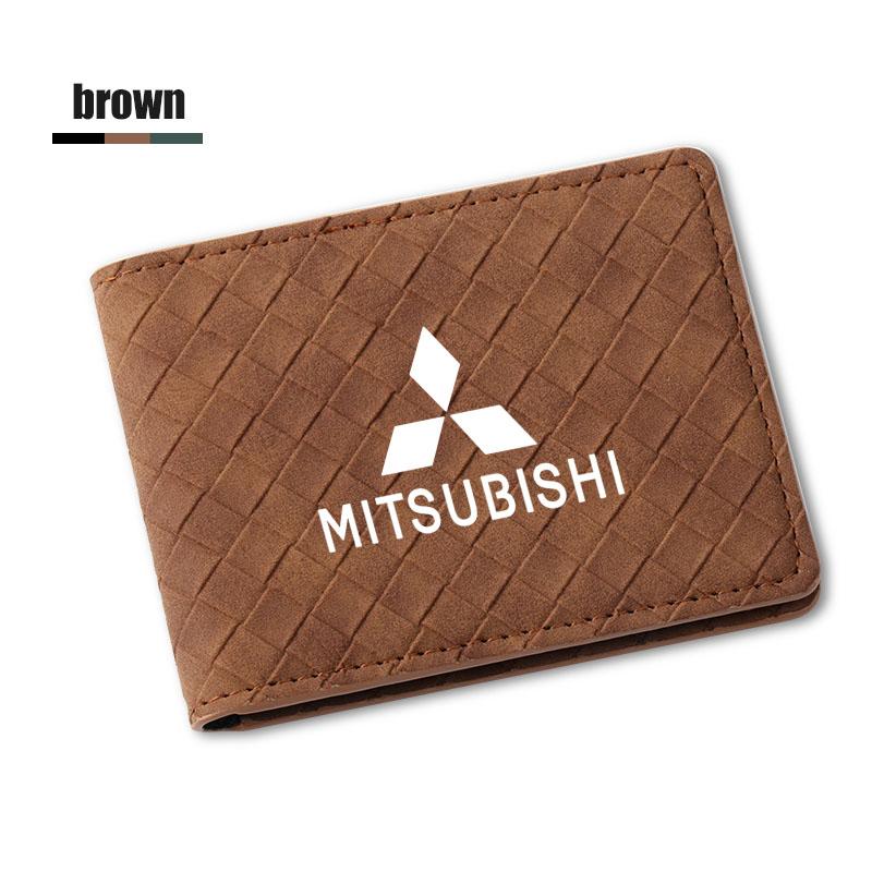 Car Driver License Cover Leather Auto Driving Documents Case Credit Card Holder For Mitsubishi Eclipse Outlander ASX Colt