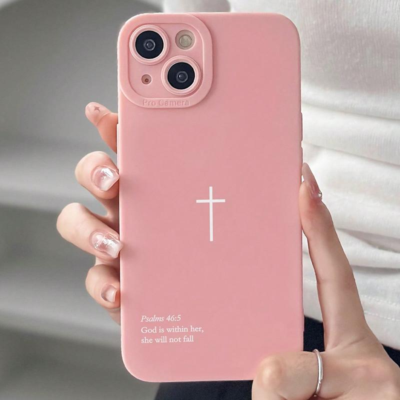 Psalm 46:5 Cross Christian Stylish Aesthetic Phone Case For iPhone 17 16 15 14 13 12 11 Pro Max XS X XR 7 8 Plus 16E 17Air Cover
