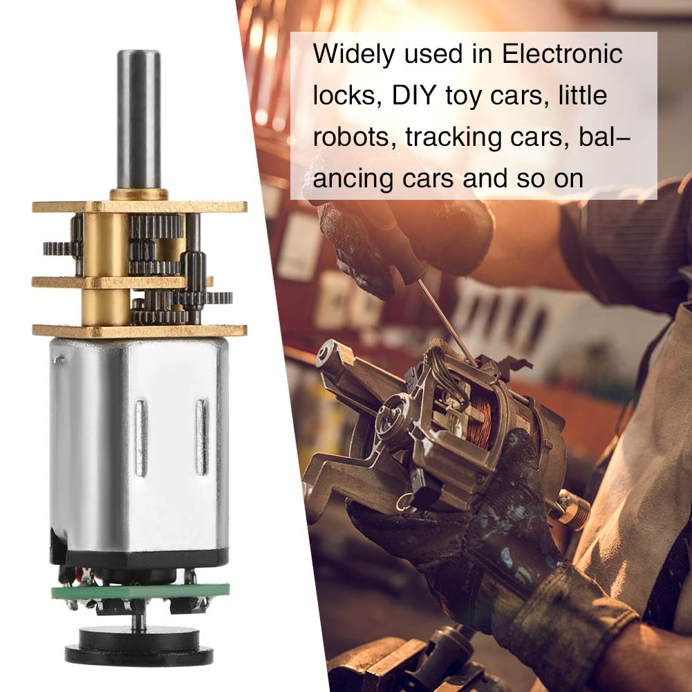 GBMQ-GM12BY20 DC 6V 2W Micro Speed Reduction Motor Mini Motor with Magnetic Coded Disc Hall Encoder (30RPM)