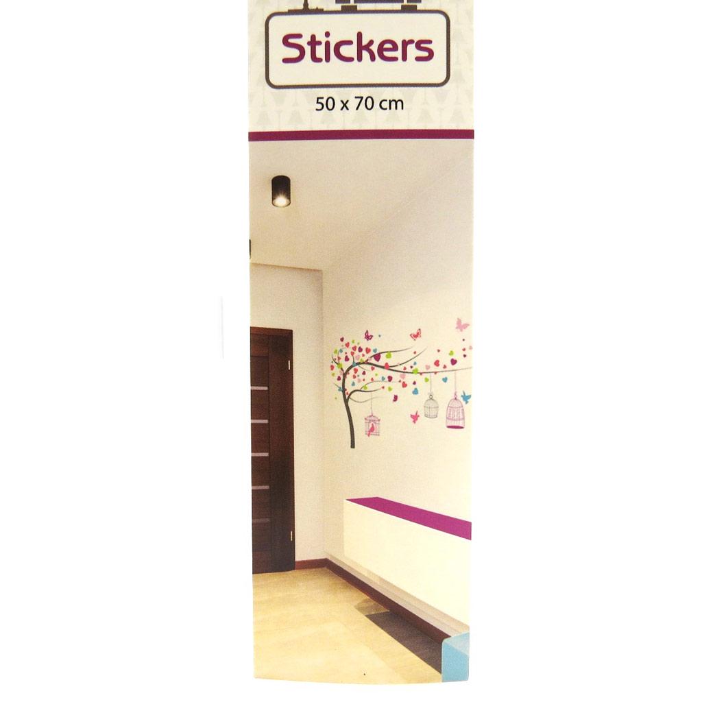 Les Trésors De Lily [L7583] - Aufkleberbogen „Romantischer Baum“ tutti frutti (50x70 cm)