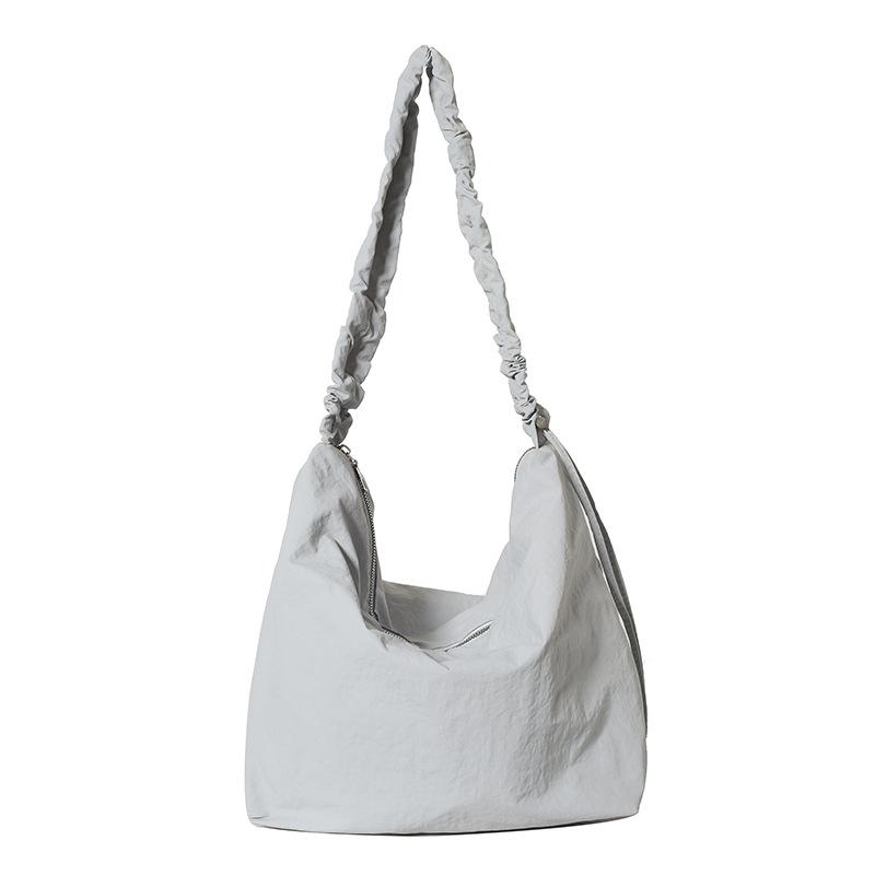 Large capacity nylon shoulder women's bag new lazy wind messenger bag student commuter leisure tote bag